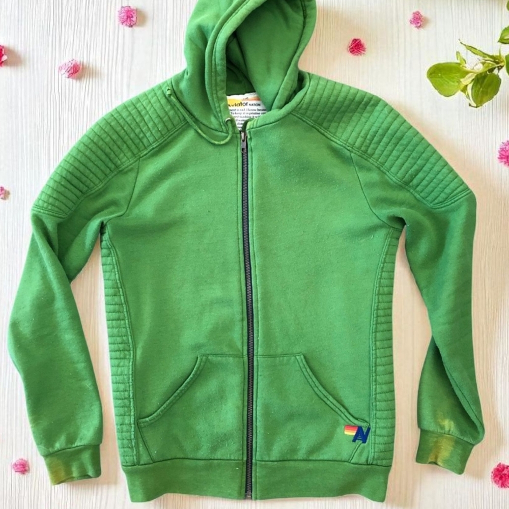 Aviator Nation Green Hoodie